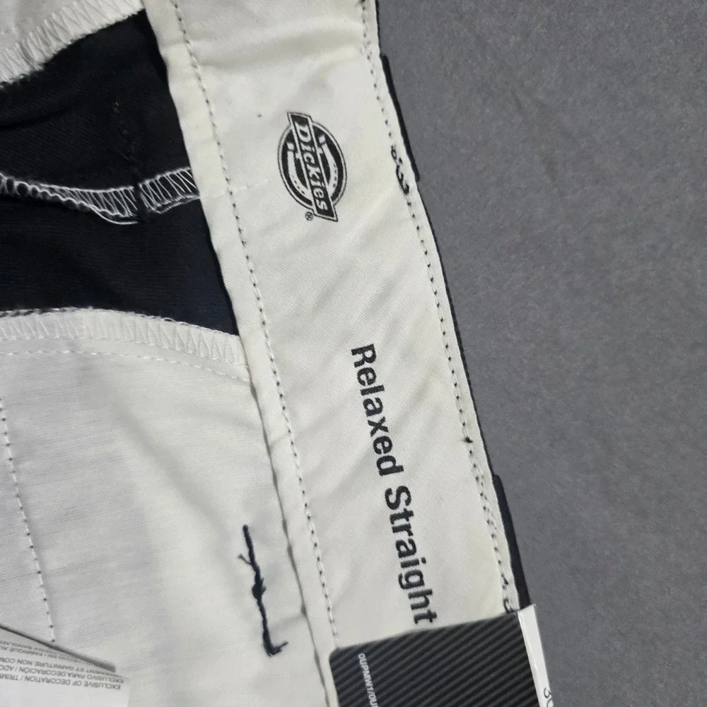 Dickies Cargo Pants Mens 30x30 Black Relaxed Straight Leg WP592BK Workwear NEW